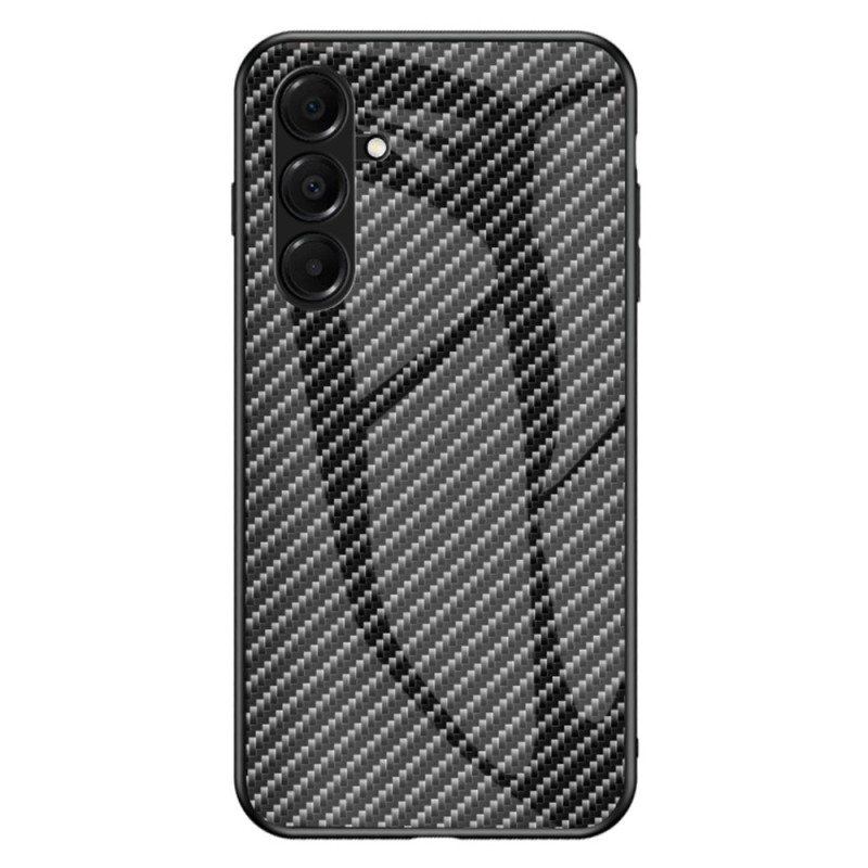 Samsung Galaxy A17 5G Koolstofvezel Gehard Glas Hoesje