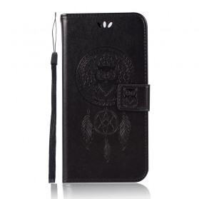 Honor View 20 Lederen Effect Hoesje Dromenvanger Uil