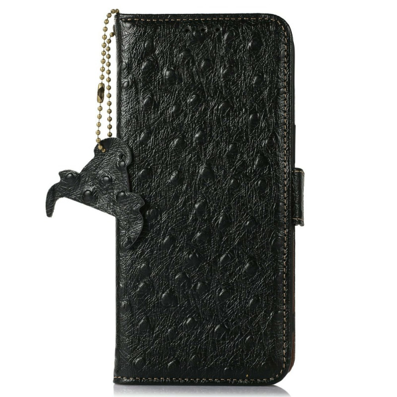 Housse iPhone 17 Air Blocage RFID Motif Autruche