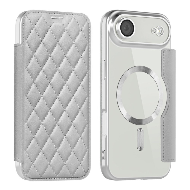 Flip Cover iPhone 17 Air Compatible MagSafe Matellasée
