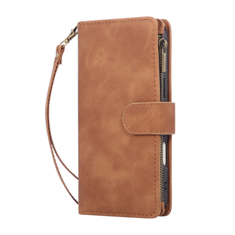 Housse iPhone 17 Air Portefeuille Effet Daim