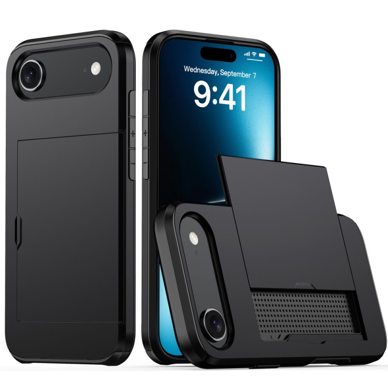 Hoesje iPhone 17 Air Metalen Effect Kaart Etui