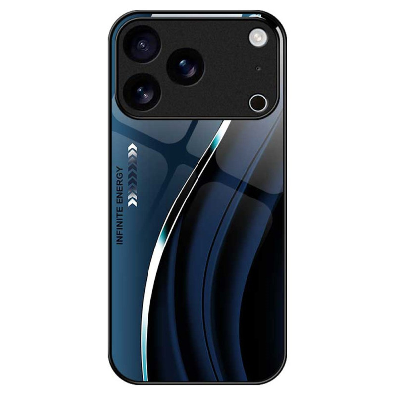 Hardcase iPhone 17 Pro Max Gehard Glas Ontwerp Blauw