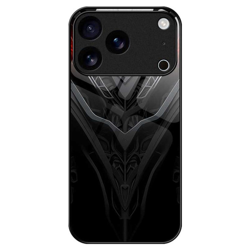 Hoesje iPhone 17 Pro Max Getemperd Glas Ontwerp Zwart