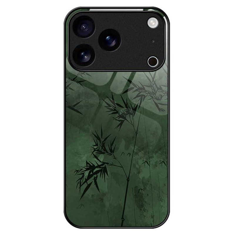 Hoesje iPhone 17 Pro Max Gehard glas Bloemeninkt