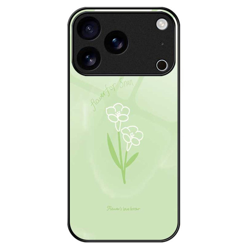 iPhone 17 Pro Max Gehard glazen hoesje Bloemen