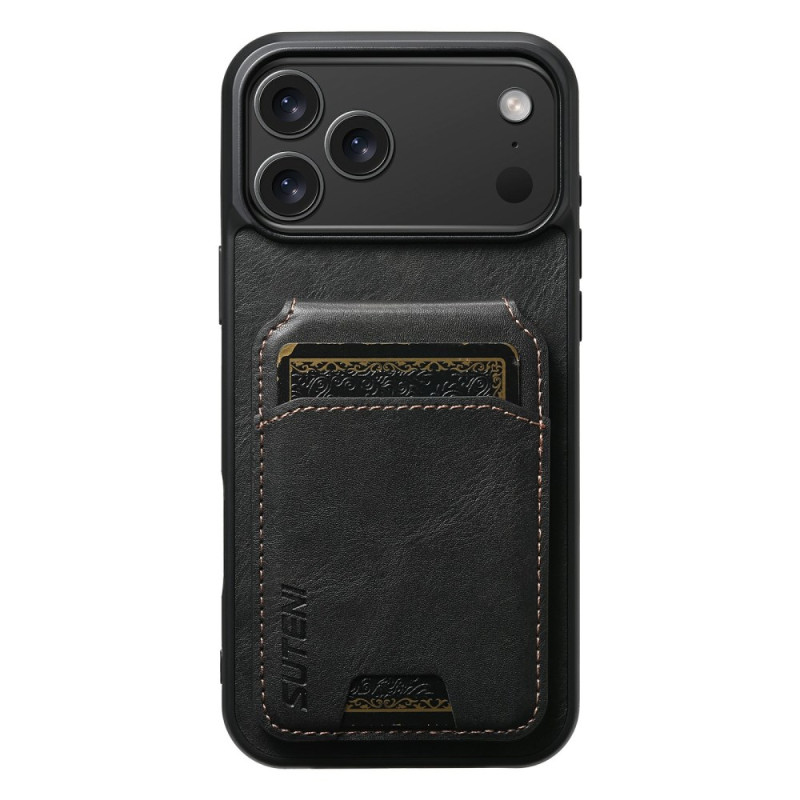 Hoesje iPhone 17 Pro Max Kaarthouder Gewaxt Textuur SUTENI