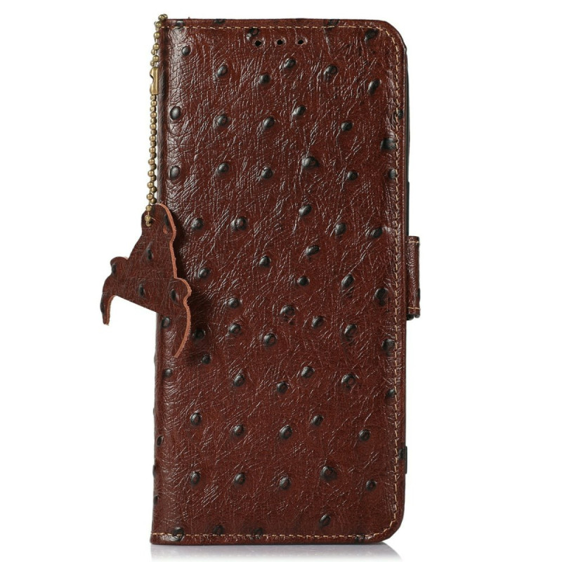 iPhone 17 Pro Max Bocage RFID Struisvogel Textuur hoesje
