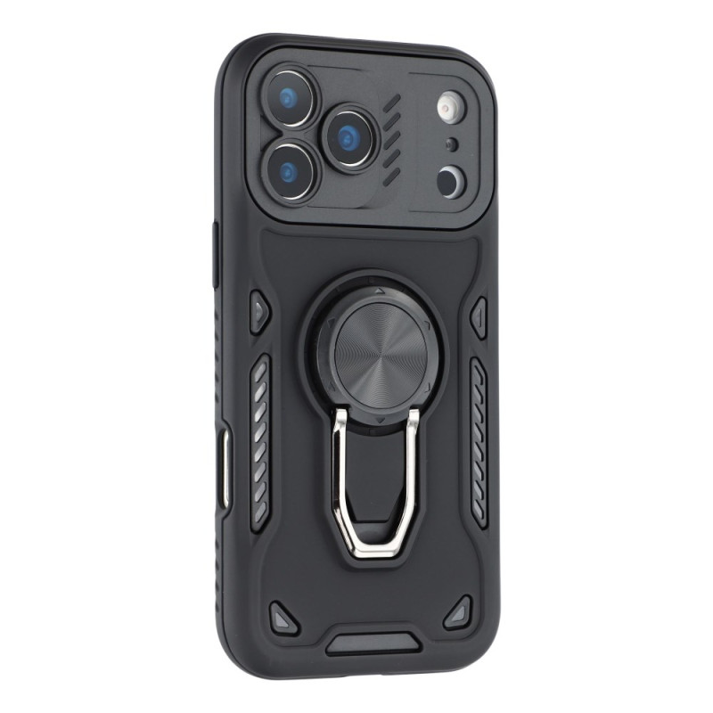 Schokbestendig hoesje voor iPhone 17 Pro Max met 360° roterende ondersteuning