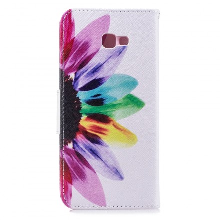 Samsung Galaxy J4 Plus Watercolour Bloem Hoesje