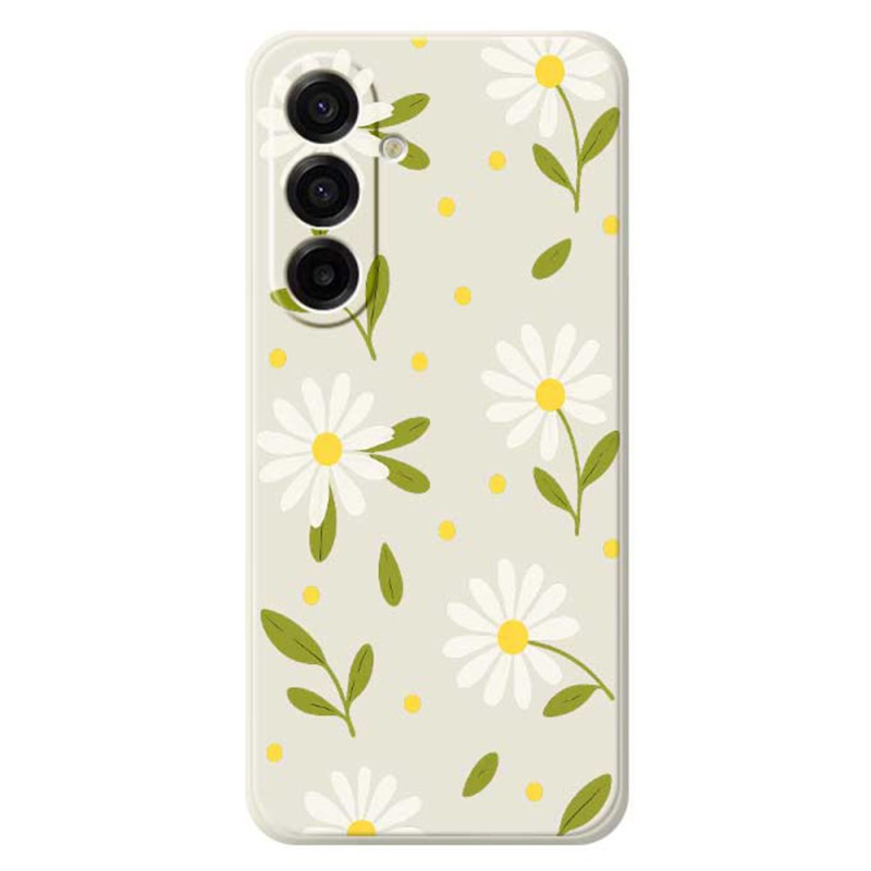 Samsung Galaxy A17 5G Hoesje Wit Bloemen