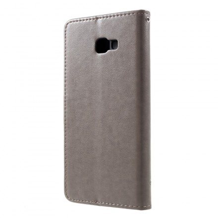 Samsung Galaxy J4 Plus Hoesje Vlinders en Aziatische Bloemen