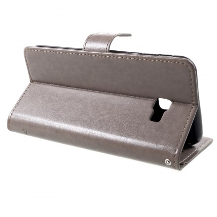 Samsung Galaxy J4 Plus Hoesje Vlinders en Aziatische Bloemen