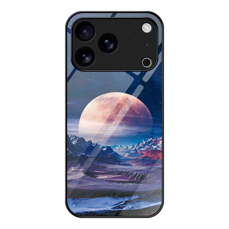 Hoesje iPhone 17 Pro Max Gehard Glas White Planet