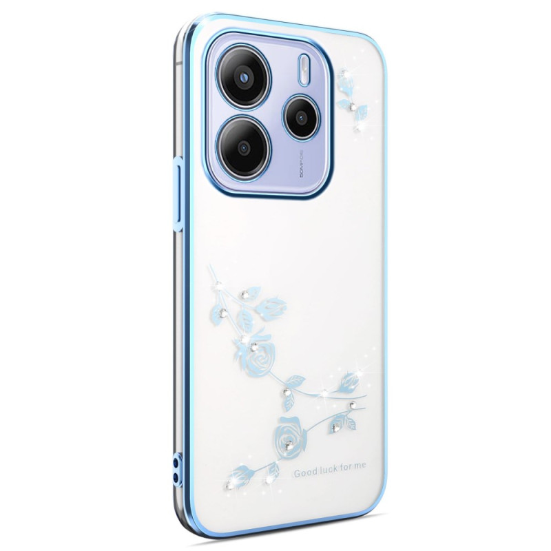 Xiaomi Redmi Note 14 5G Hoesje Bloemen en Strass KADEM