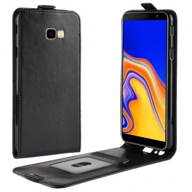 Samsung Galaxy J4 Plus opvouwbaar lederen hoesje