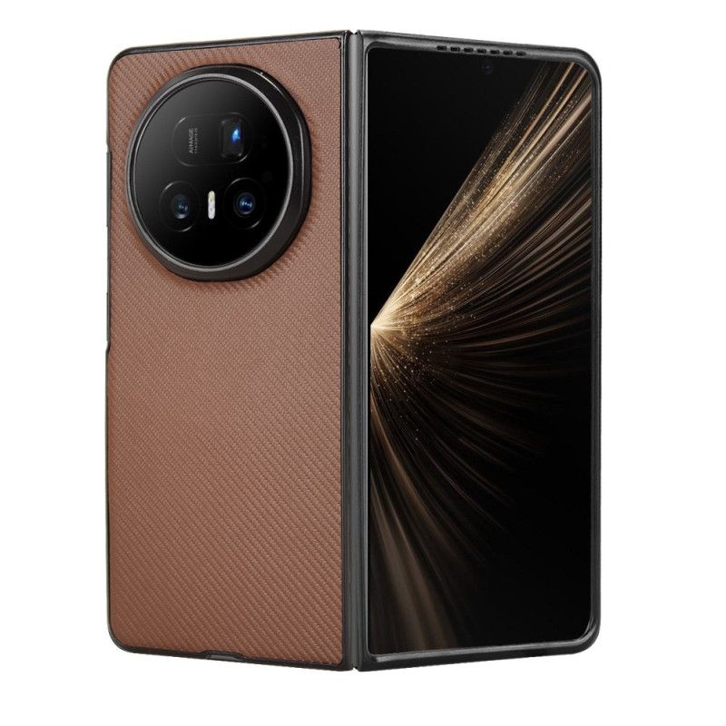 Honor Magic V5 5G Kunstlederen hoesje met koolstofvezelstructuur