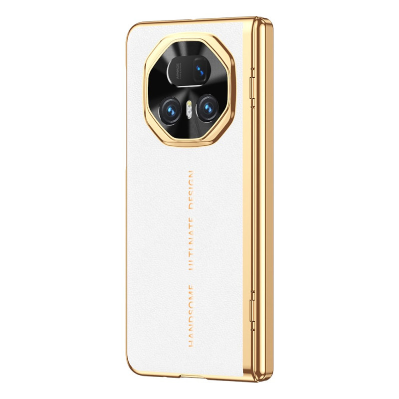 Honor Magic V5 5G Lederen Effect Hoesje Schermbeschermer