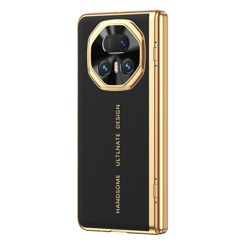 Honor Magic V5 5G Lederen Effect Hoesje Schermbeschermer