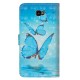 Samsung Galaxy J4 Plus Hoesje Vliegende Blauwe Vlinders