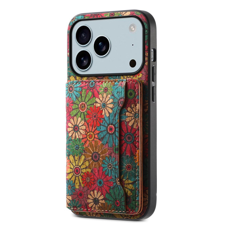Hoesje iPhone 17 Pro Max Floral Card Case