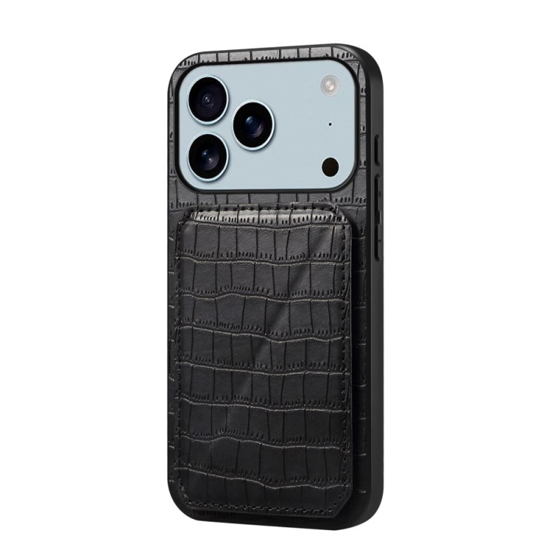 Hoesje iPhone 17 Pro Max krokodilleneffect kaarthoesje