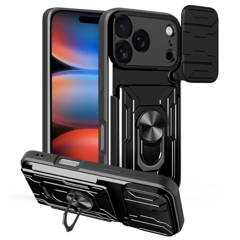 Ultrabestendig iPhone 17 Pro Max hoesje met uitschuifbare lenskap