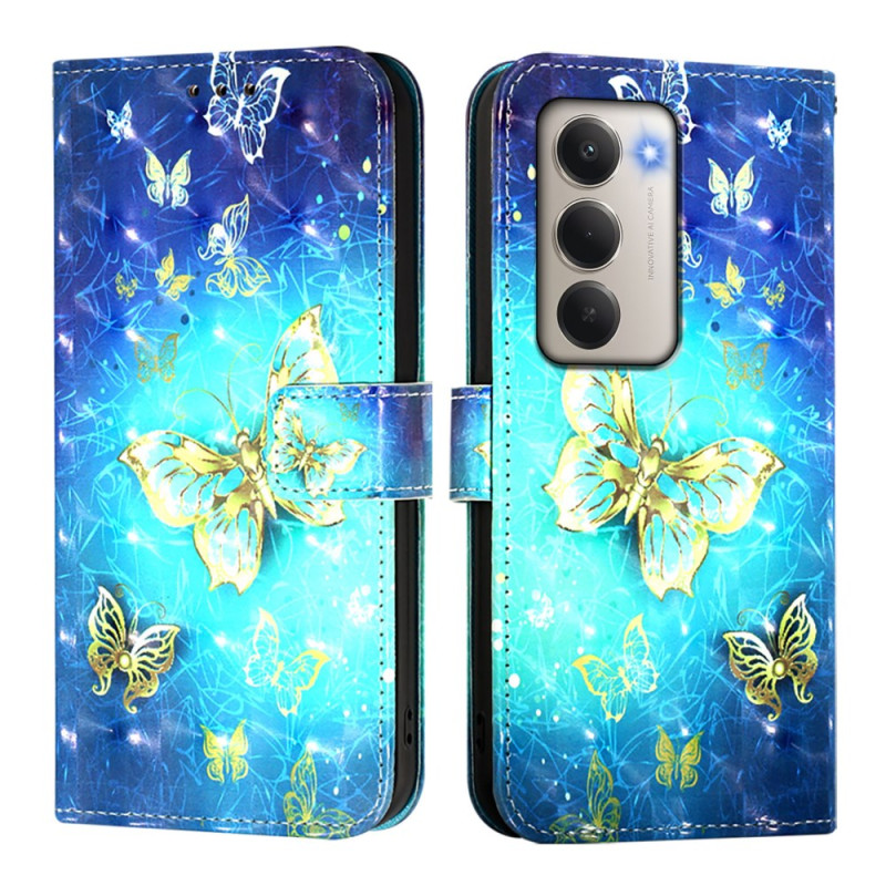 Xiaomi Redmi 15 5G Goud Vlinder Etui
