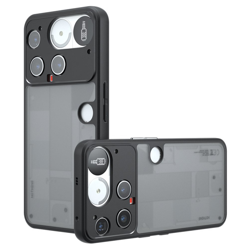 Nothing Telefoonhoesje (3) 5G Mate Transparant Afgewerkt Zwart
