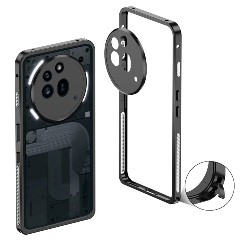 Nothing Telefoonhoes (3a) Pro Metalen Frame en Lensbeschermer