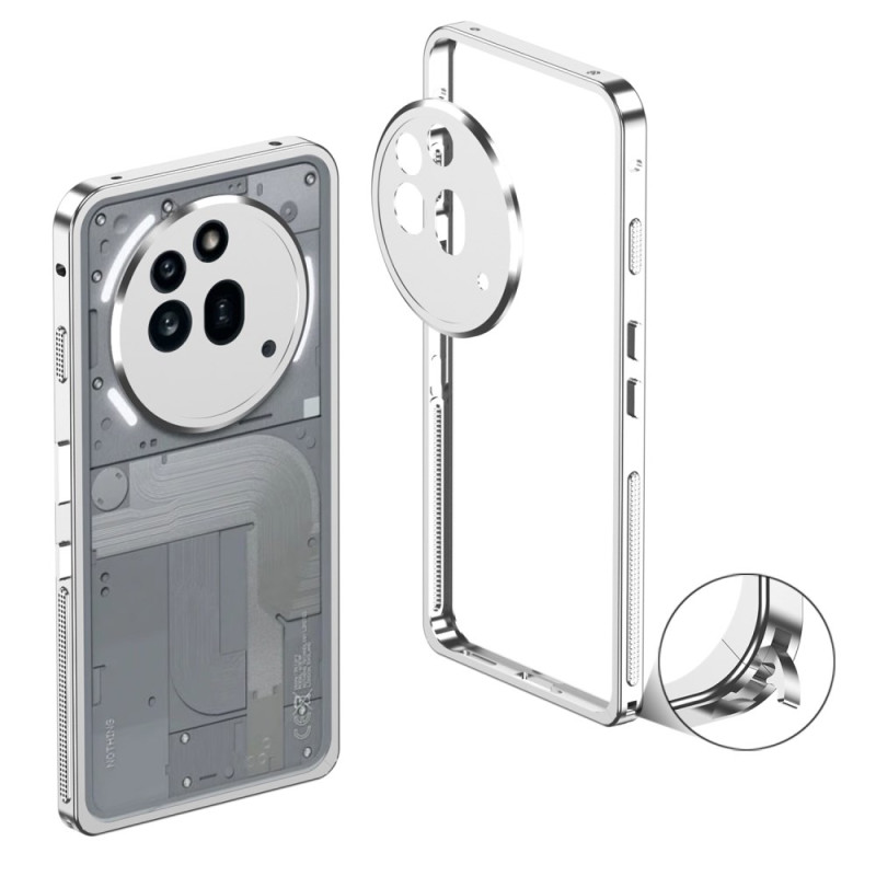 Nothing Telefoonhoes (3a) Pro Metalen Frame en Lensbeschermer