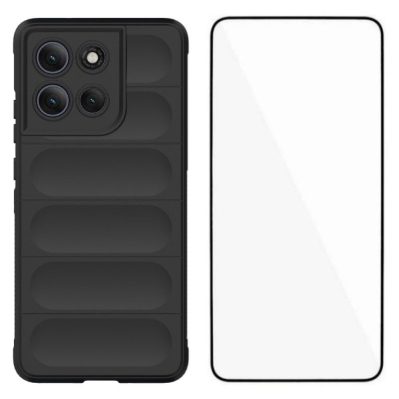 Moto G86 Power 5G Silicone Hoesje met Screen Protector