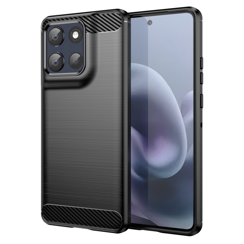 Moto G86 5G Geborsteld Koolstofvezel Hoesje