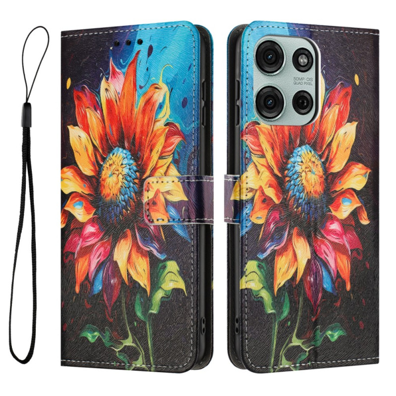 Moto G86 5G / G86 Power 5G Hoesje Zonnebloempatroon