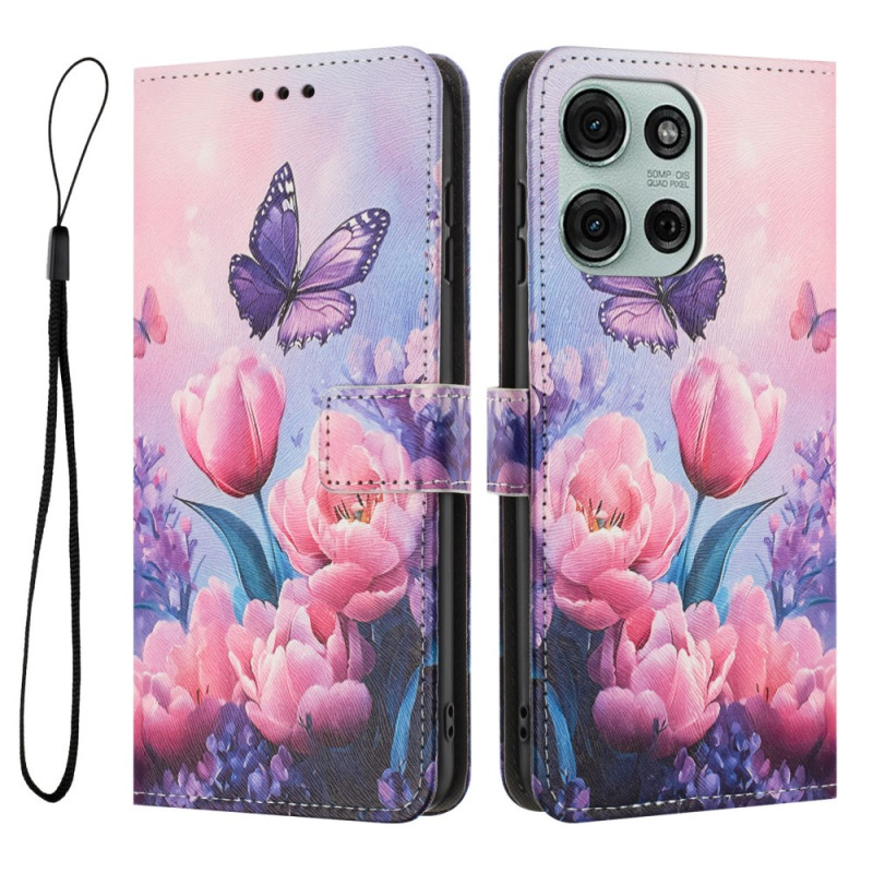 Moto G86 5G / G86 Power 5G Hoesje Bloemroze