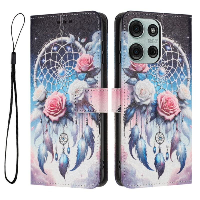 Moto G86 5G / G86 Power 5G Etui Bloemen dromenvanger