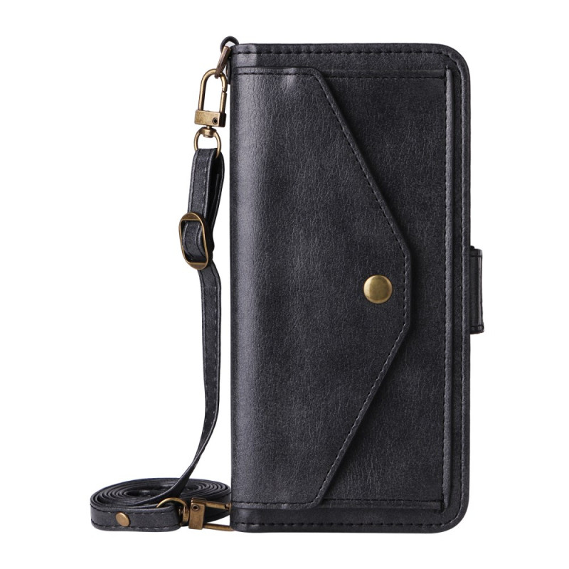 Moto G56 5G Etui Vintage Ontwerp met Schouderriem