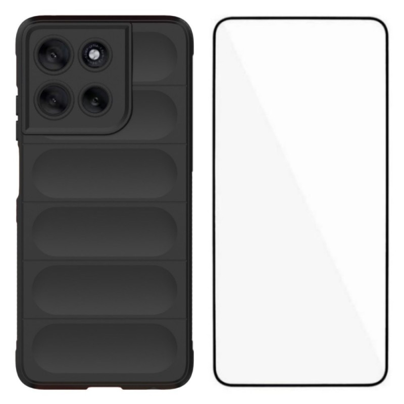 Moto G56 5G antislipbehuizing met screenprotector
