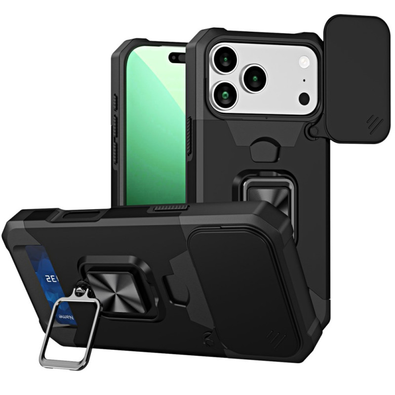 Robuuste iPhone 17 Pro Max hoessteun en schuifdekking