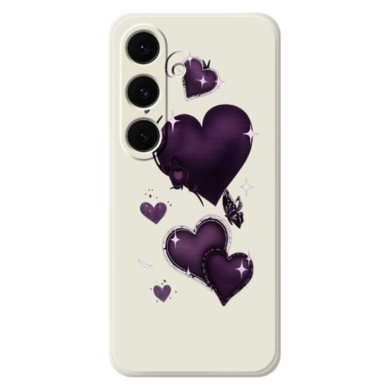 Samsung Galaxy S25 FE hoesje. Siliconen hart paars
