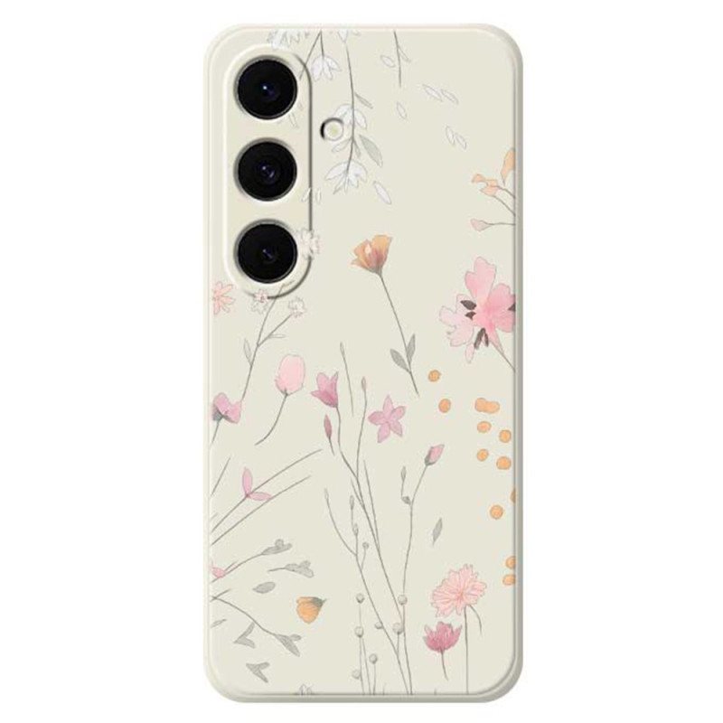 Samsung Galaxy S25 FE Siliconen hoesje Gekleurde bloemen