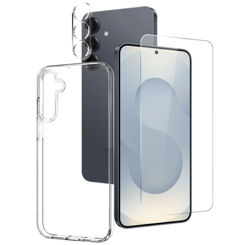 Samsung Galaxy S25 FE Clear hoesje met scherm- en camerabeveiliging