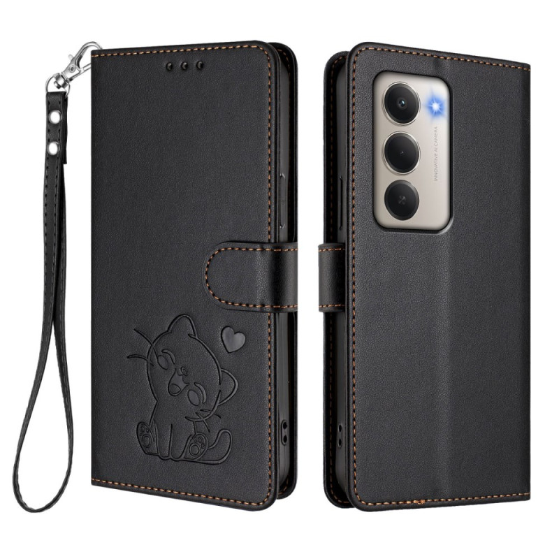 Xiaomi Redmi 15 4G Bandje Kitten Print Hoesje