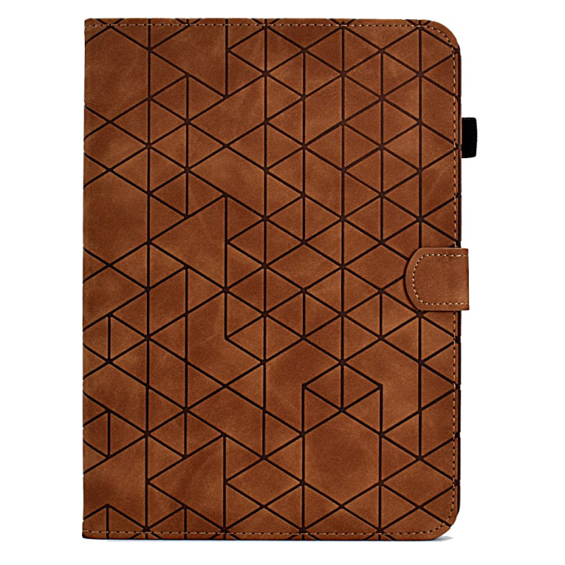 Hoesje Samsung Galaxy Tab A 10.5 (2018) Geometrisch suède-effect