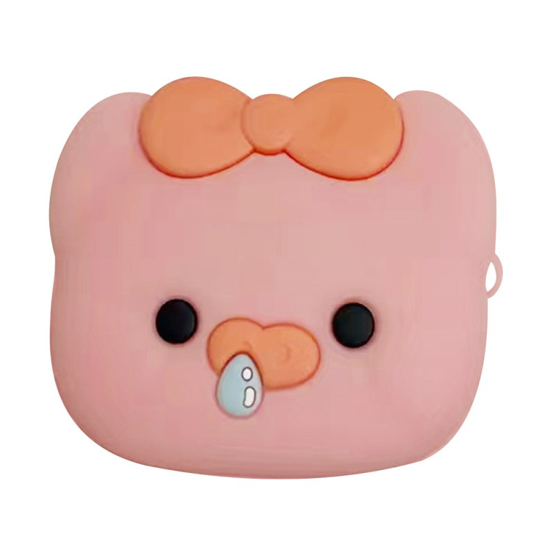 Samsung Galaxy Buds FE hoesje Varken met vlinderstrik