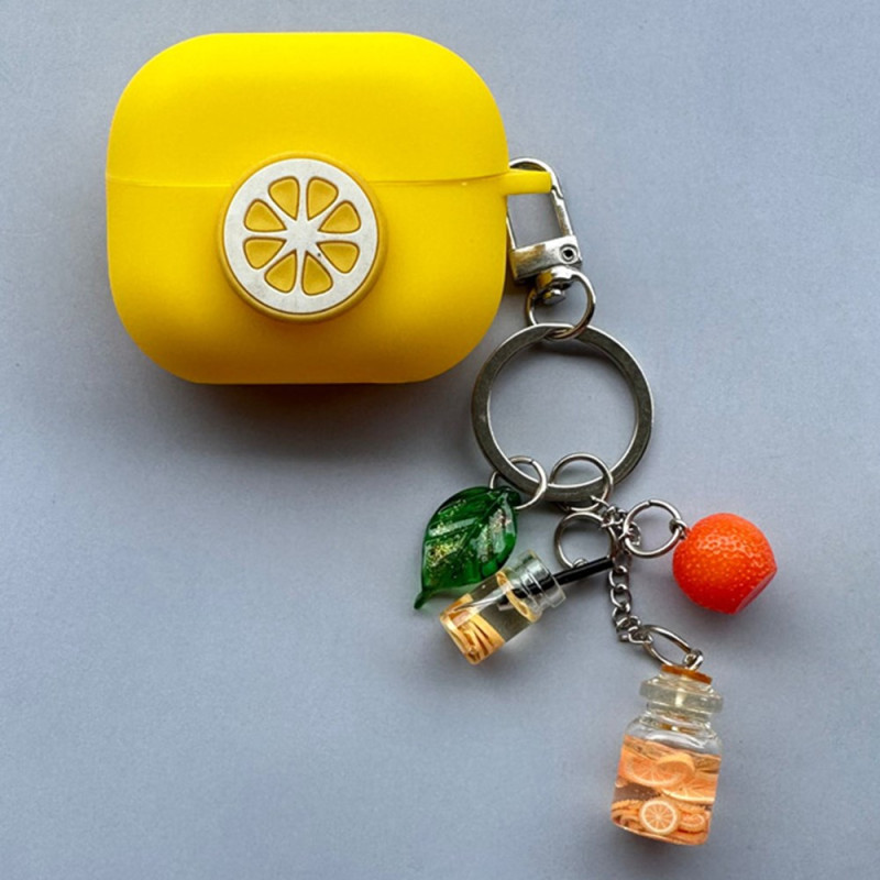 Samsung Galaxy Buds3 Pro / Buds3 Lemon Hoesje met Hanger