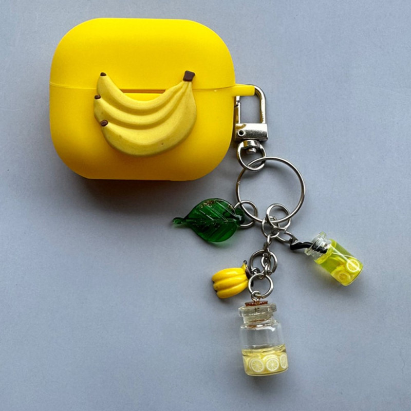 Samsung Galaxy Buds3 Pro / Buds3 Banana hoesje met hanger