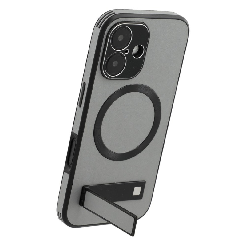 iPhone 16 MagSafe stijl lederen hoesje met standaard