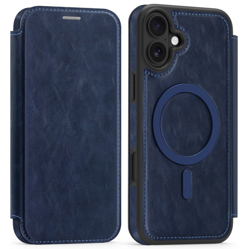 Flip cover iPhone 16 Plus compatibel MagSafe Suede Effect