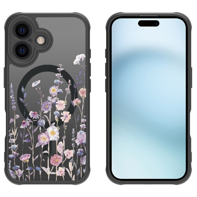 Hoesje iPhone 16 Plus Magsafe Bloemenpatroon